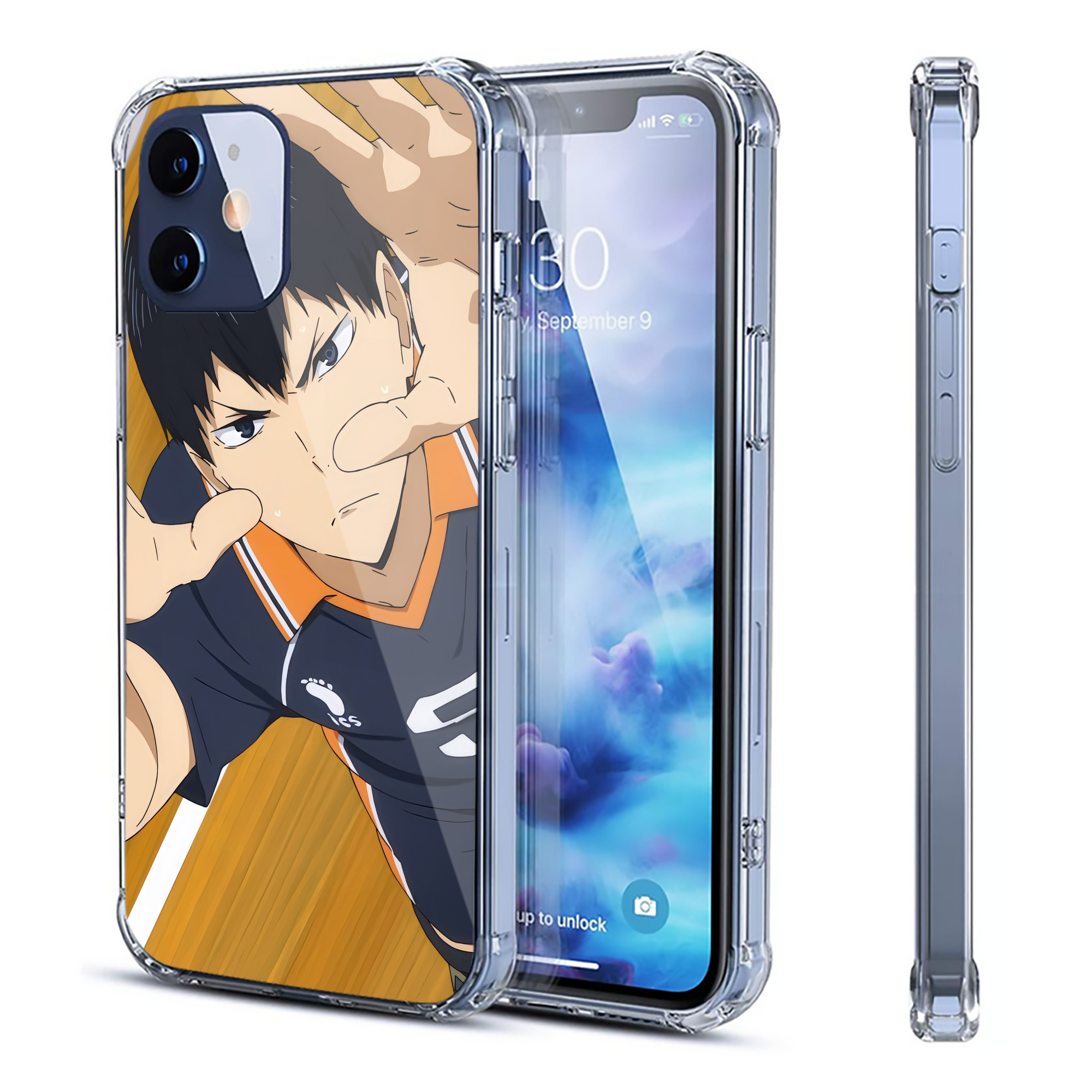 （画像用） ハイキュー!! Haikyu!! 【iPhone 12シリーズ対応】透明スマホケース（クリアソフトケース）